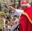 Cardenal Baltazar Porras dio inicio a la Semana Santa con la bendición de palmas y ramos